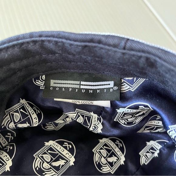 Newsboy Vintage Cabbie Flat Cap Golf Junkie Club Navy Blue One Size - Picture 11 of 12